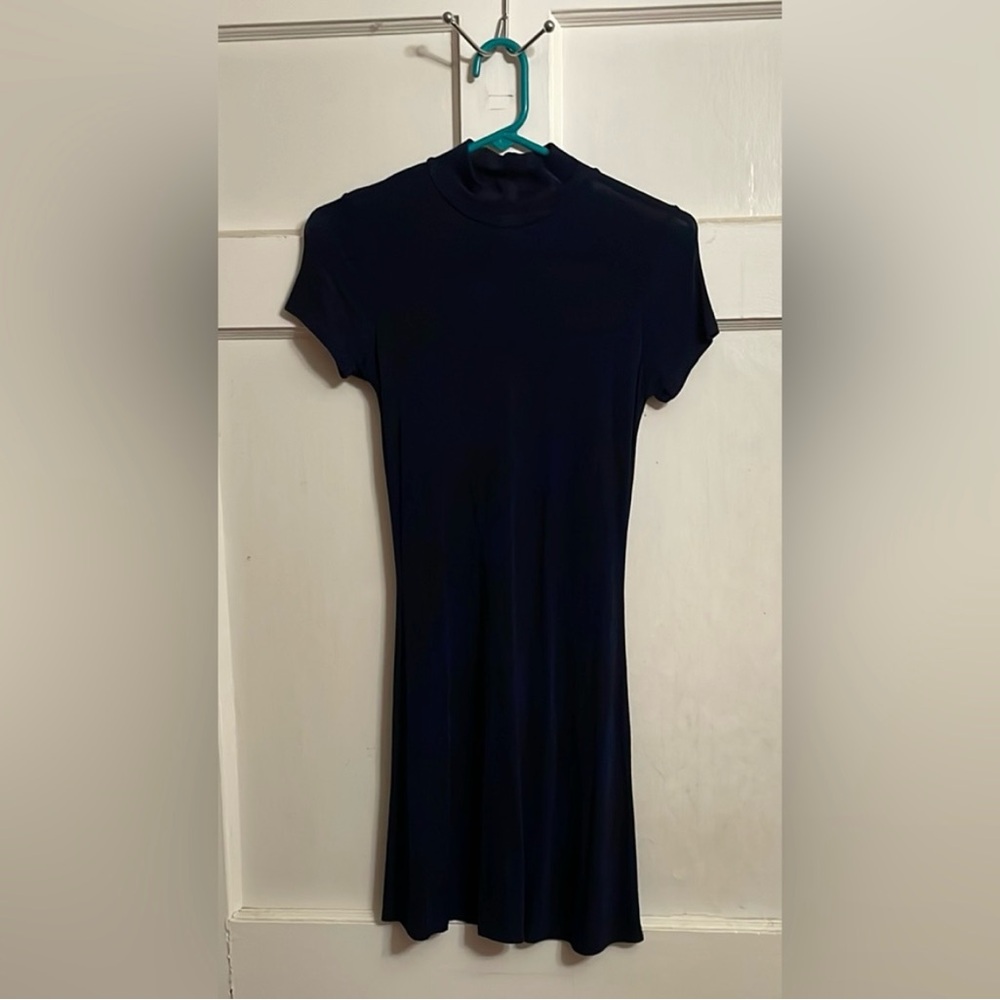 Navy Blue with Gold Dress